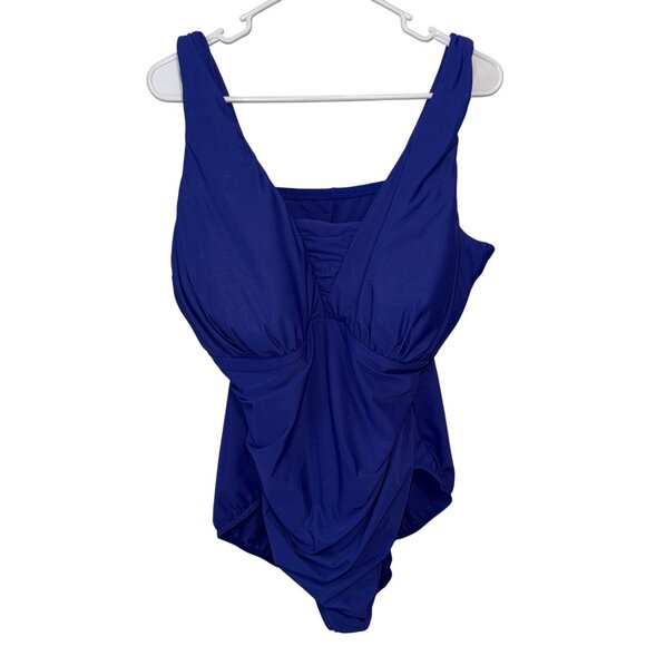 Lands' End One-Piece Women's Swimsuit  Blue Size 22W - Picture 1 of 9